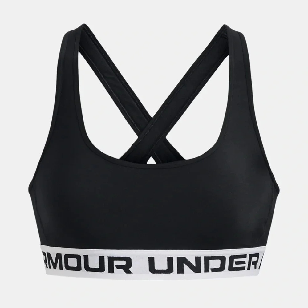 Under Armour Mid Crossback Sports Bra Black Size XS